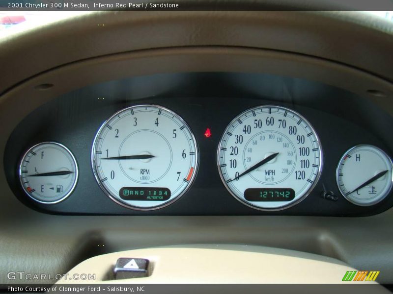 Inferno Red Pearl / Sandstone 2001 Chrysler 300 M Sedan