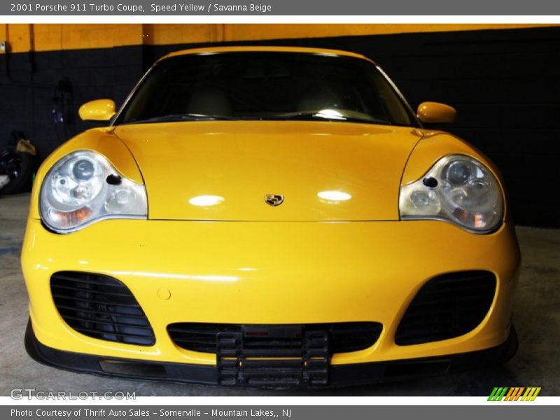 Speed Yellow / Savanna Beige 2001 Porsche 911 Turbo Coupe