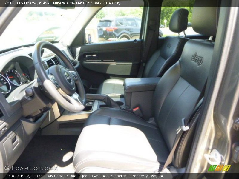 Mineral Gray Metallic / Dark Slate Gray 2012 Jeep Liberty Jet 4x4