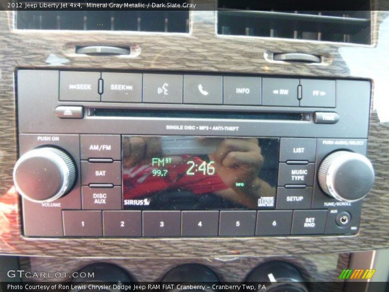 Mineral Gray Metallic / Dark Slate Gray 2012 Jeep Liberty Jet 4x4