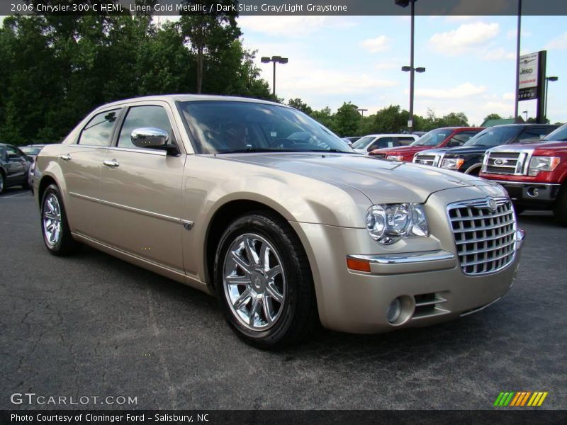 Linen Gold Metallic / Dark Slate Gray/Light Graystone 2006 Chrysler 300 C HEMI