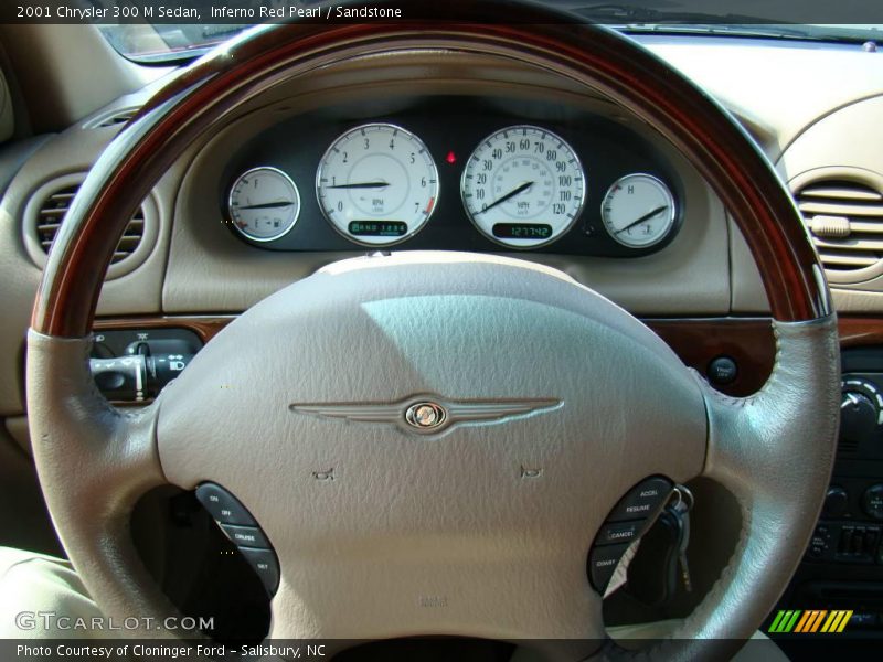 Inferno Red Pearl / Sandstone 2001 Chrysler 300 M Sedan