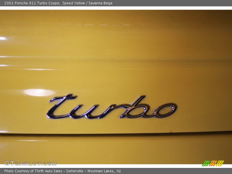 Speed Yellow / Savanna Beige 2001 Porsche 911 Turbo Coupe