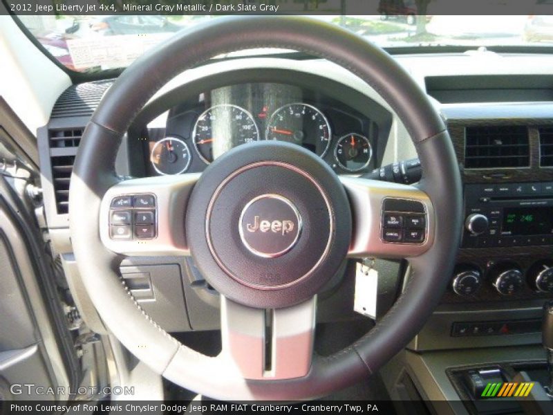 Mineral Gray Metallic / Dark Slate Gray 2012 Jeep Liberty Jet 4x4