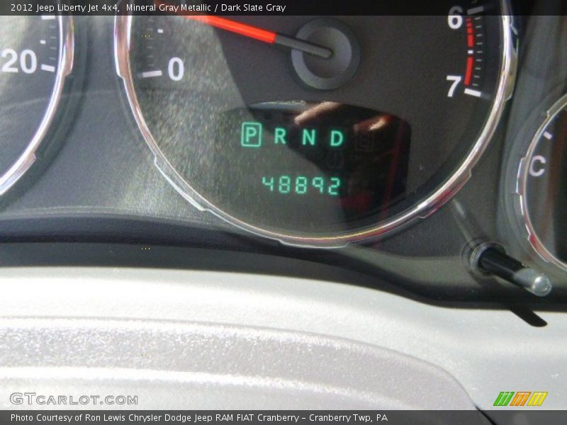 Mineral Gray Metallic / Dark Slate Gray 2012 Jeep Liberty Jet 4x4