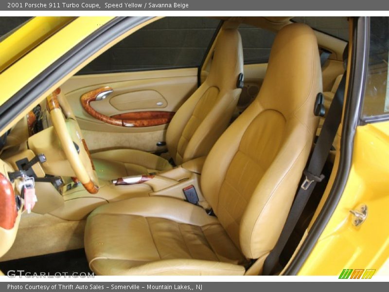 Speed Yellow / Savanna Beige 2001 Porsche 911 Turbo Coupe