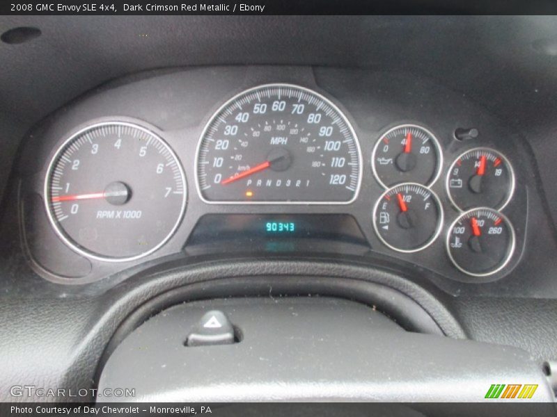 Dark Crimson Red Metallic / Ebony 2008 GMC Envoy SLE 4x4
