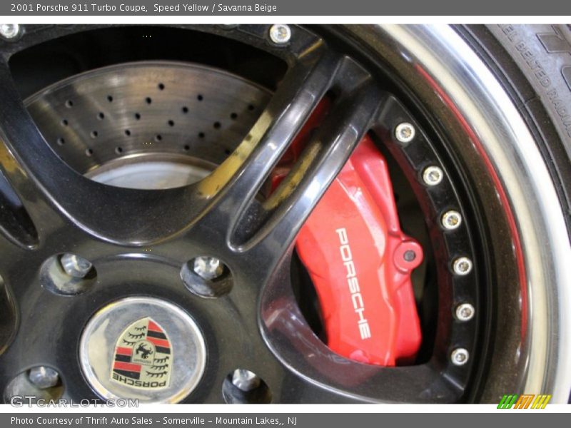 Speed Yellow / Savanna Beige 2001 Porsche 911 Turbo Coupe
