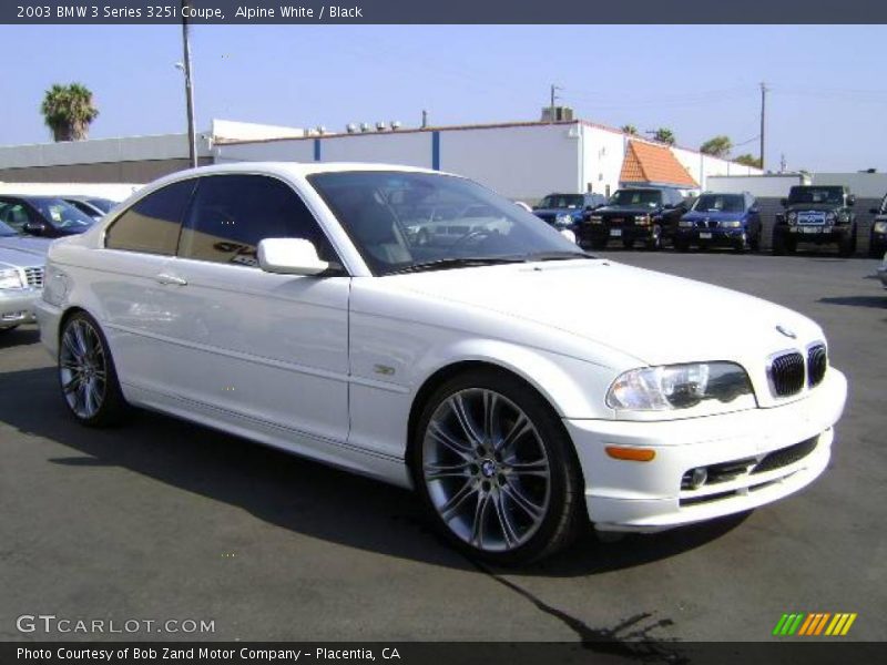 Alpine White / Black 2003 BMW 3 Series 325i Coupe