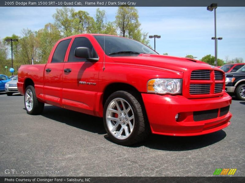 Flame Red / Dark Slate Gray 2005 Dodge Ram 1500 SRT-10 Quad Cab