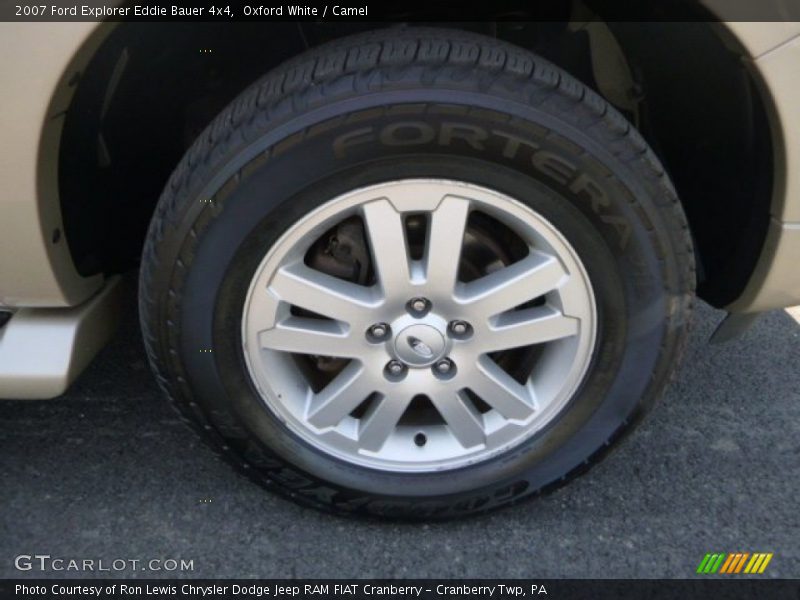 Oxford White / Camel 2007 Ford Explorer Eddie Bauer 4x4