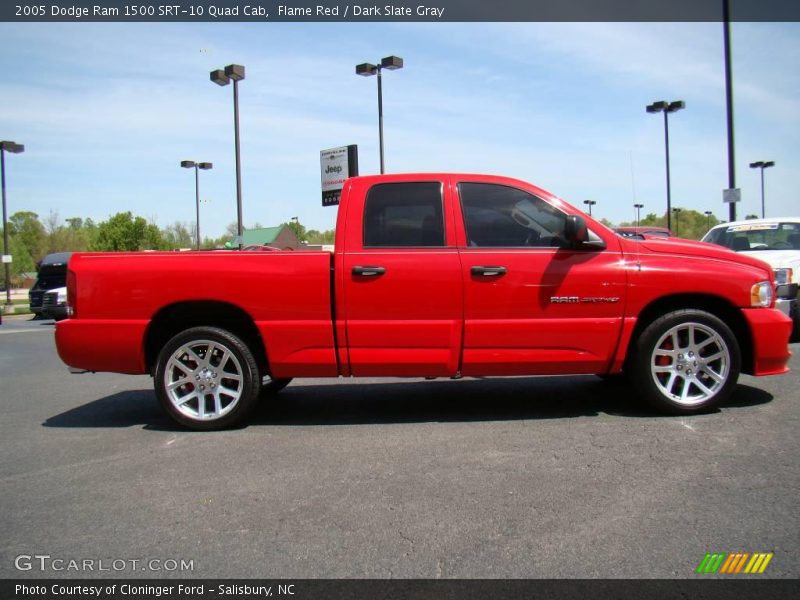 Flame Red / Dark Slate Gray 2005 Dodge Ram 1500 SRT-10 Quad Cab