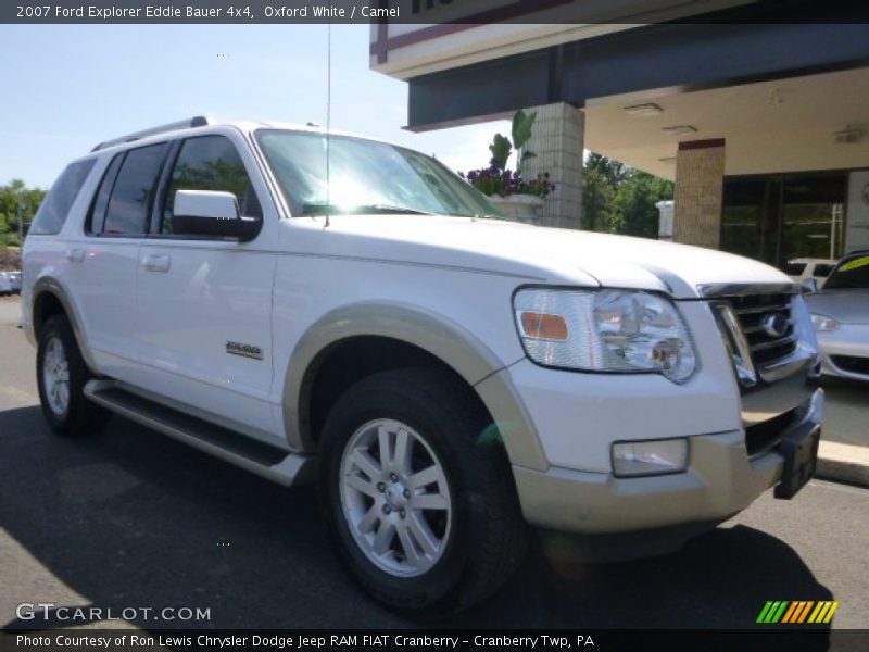 Oxford White / Camel 2007 Ford Explorer Eddie Bauer 4x4