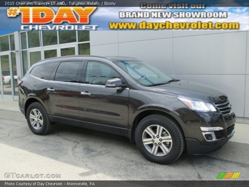 Tungsten Metallic / Ebony 2015 Chevrolet Traverse LT AWD