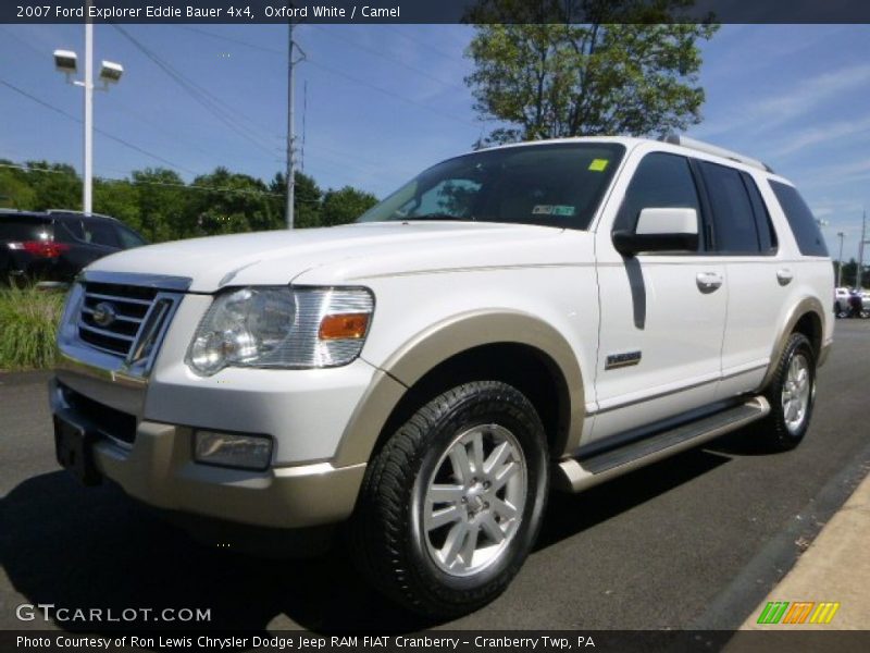 Oxford White / Camel 2007 Ford Explorer Eddie Bauer 4x4