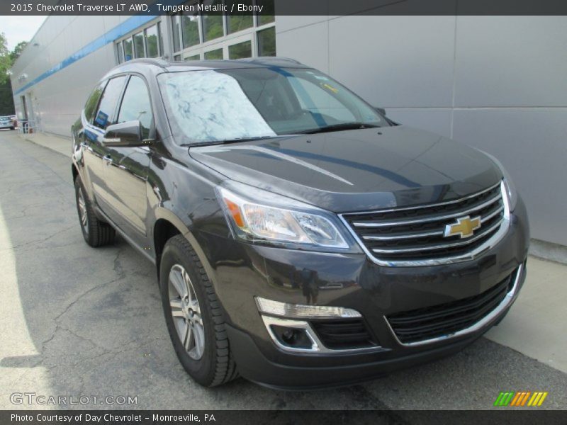 Tungsten Metallic / Ebony 2015 Chevrolet Traverse LT AWD