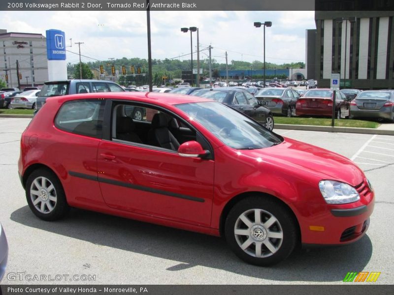 Tornado Red / Anthracite Black 2008 Volkswagen Rabbit 2 Door