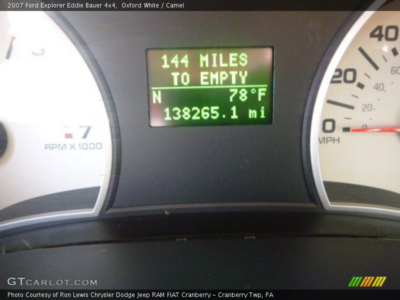 Oxford White / Camel 2007 Ford Explorer Eddie Bauer 4x4