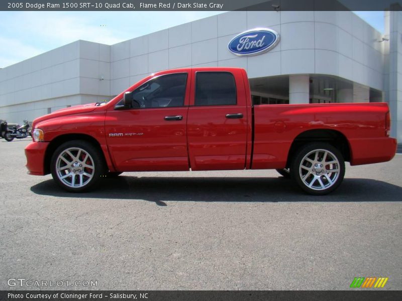 Flame Red / Dark Slate Gray 2005 Dodge Ram 1500 SRT-10 Quad Cab