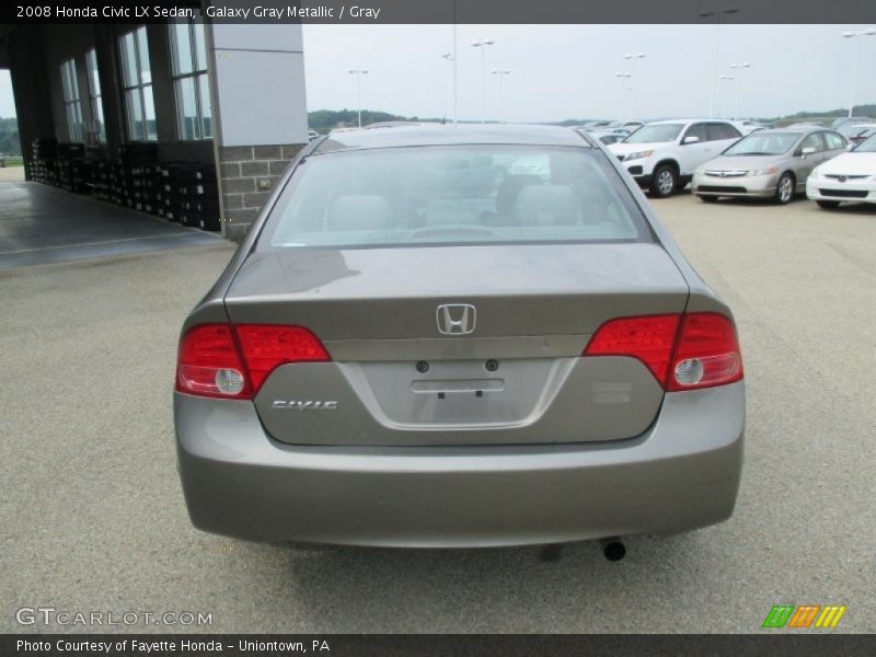 Galaxy Gray Metallic / Gray 2008 Honda Civic LX Sedan