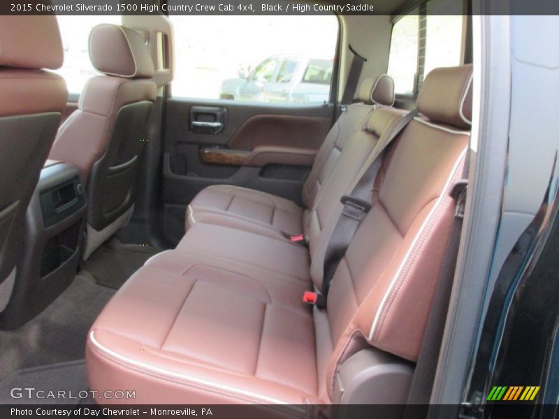 Rear Seat of 2015 Silverado 1500 High Country Crew Cab 4x4