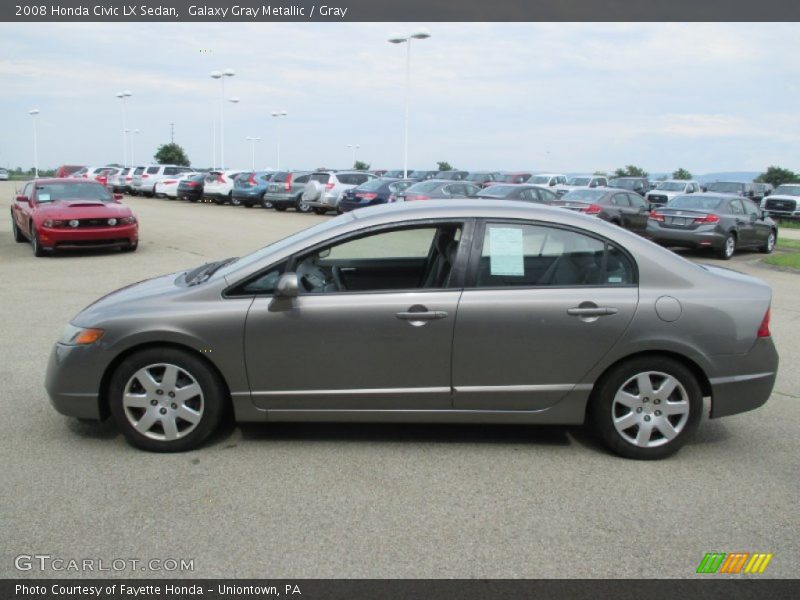 Galaxy Gray Metallic / Gray 2008 Honda Civic LX Sedan