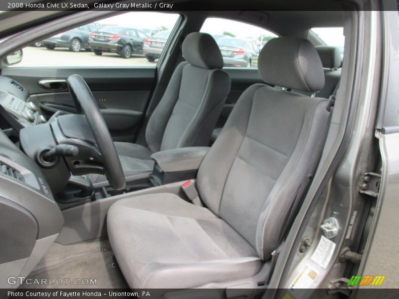  2008 Civic LX Sedan Gray Interior