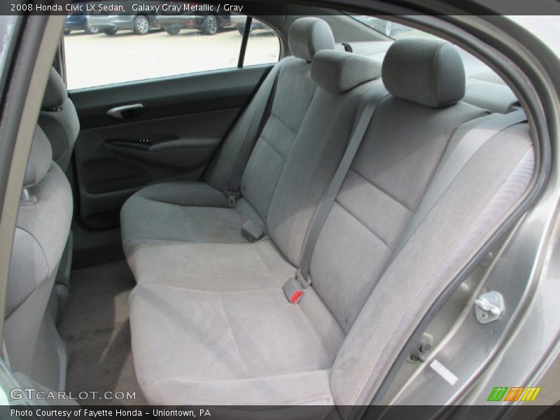 Rear Seat of 2008 Civic LX Sedan