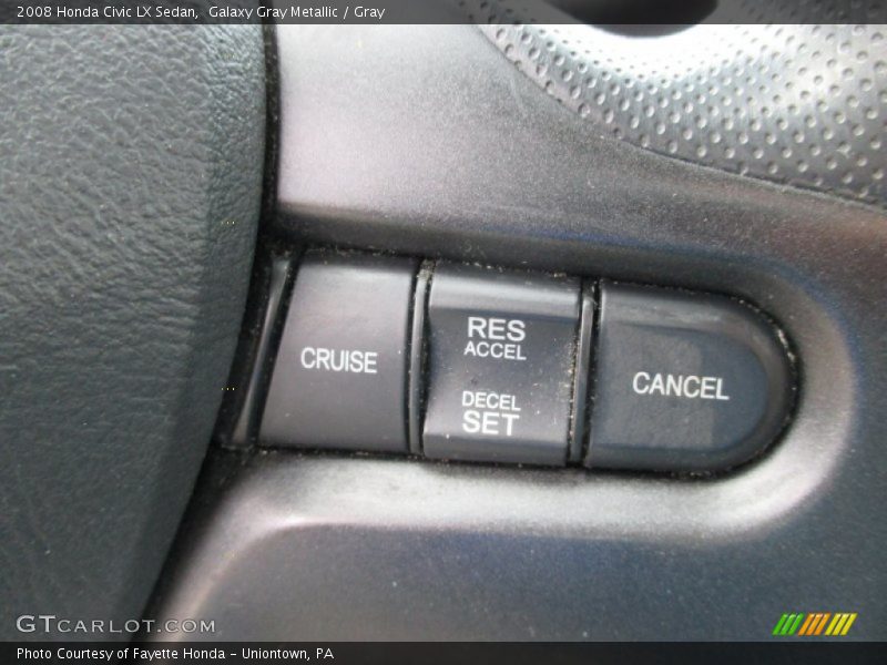 Galaxy Gray Metallic / Gray 2008 Honda Civic LX Sedan