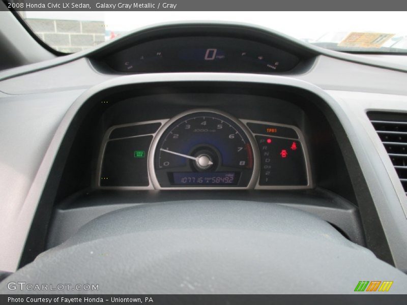 Galaxy Gray Metallic / Gray 2008 Honda Civic LX Sedan