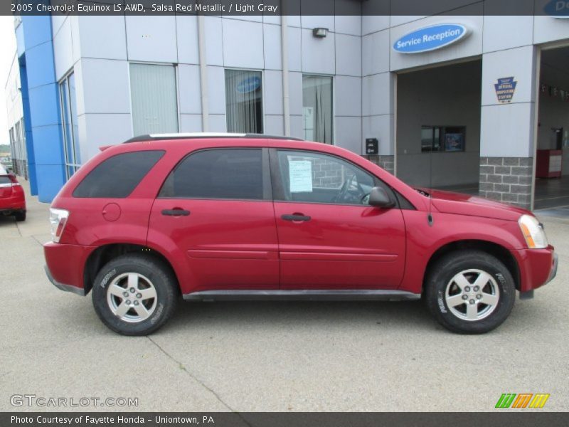 Salsa Red Metallic / Light Gray 2005 Chevrolet Equinox LS AWD