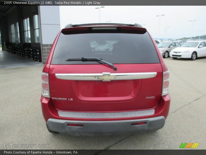 Salsa Red Metallic / Light Gray 2005 Chevrolet Equinox LS AWD