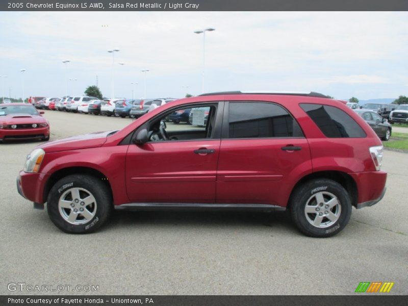 Salsa Red Metallic / Light Gray 2005 Chevrolet Equinox LS AWD