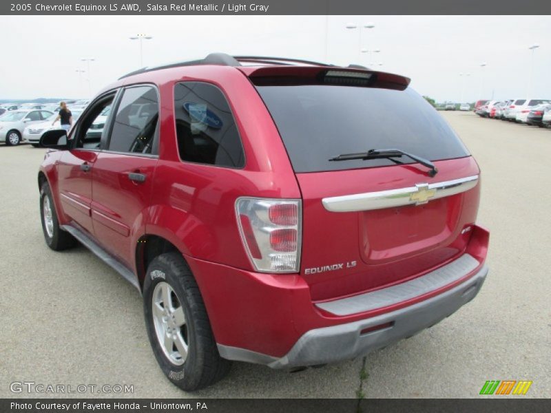 Salsa Red Metallic / Light Gray 2005 Chevrolet Equinox LS AWD