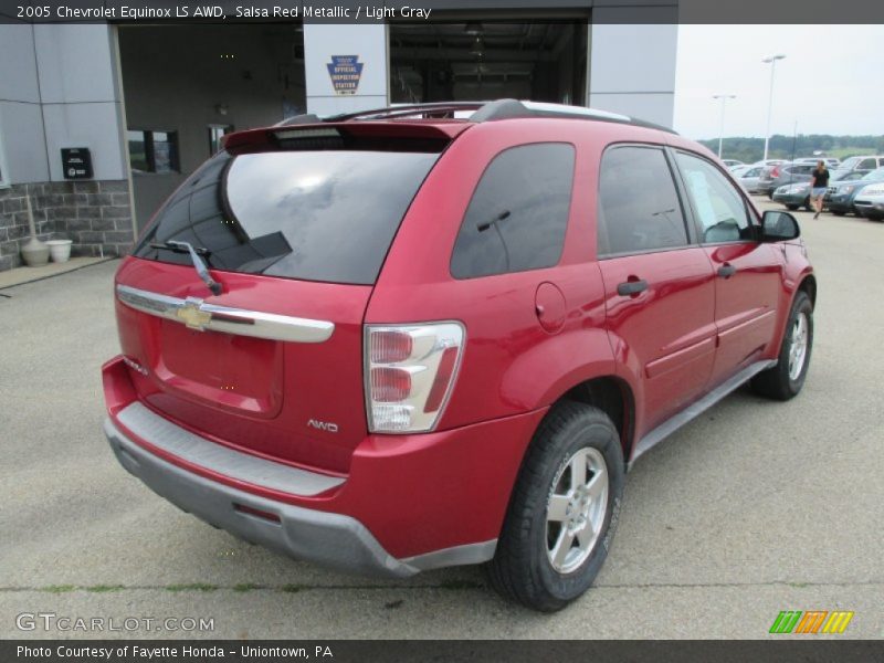 Salsa Red Metallic / Light Gray 2005 Chevrolet Equinox LS AWD