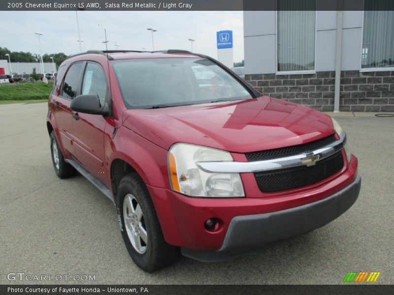 Salsa Red Metallic / Light Gray 2005 Chevrolet Equinox LS AWD