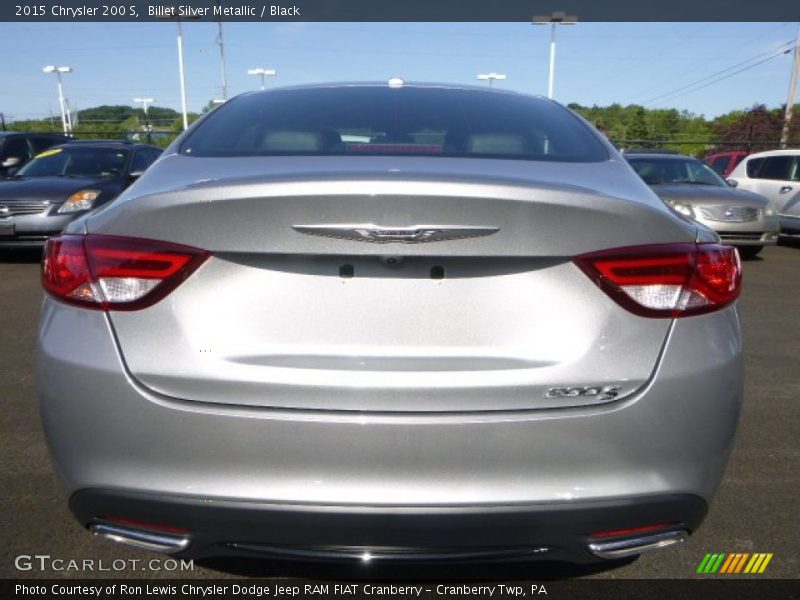 Billet Silver Metallic / Black 2015 Chrysler 200 S