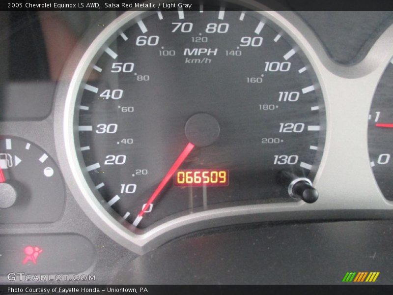 Salsa Red Metallic / Light Gray 2005 Chevrolet Equinox LS AWD