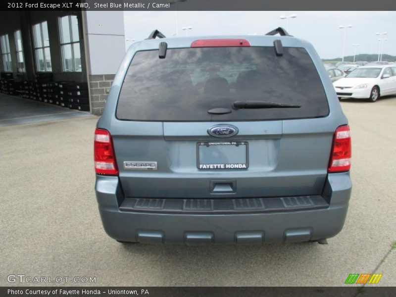 Steel Blue Metallic / Camel 2012 Ford Escape XLT 4WD