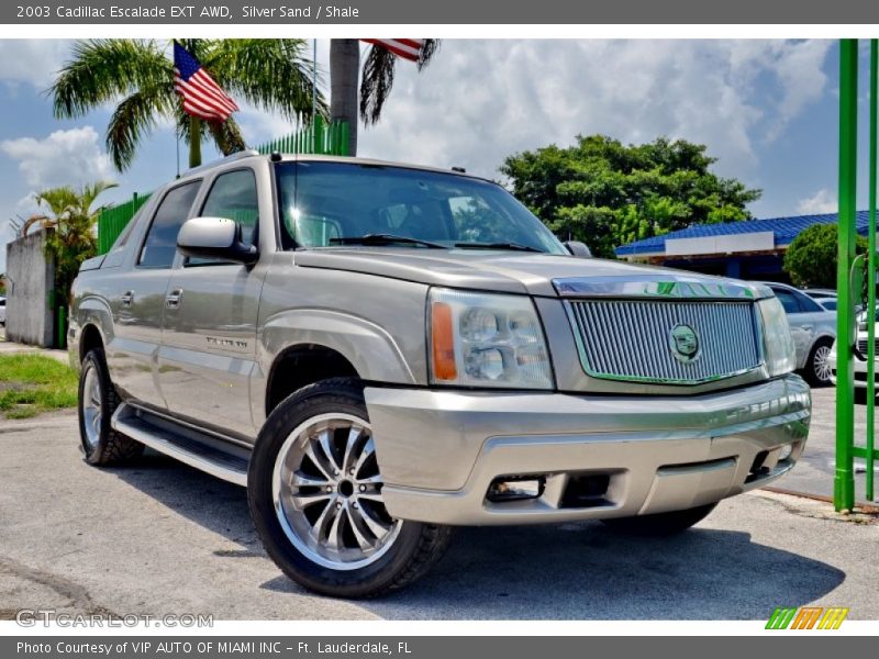 Silver Sand / Shale 2003 Cadillac Escalade EXT AWD