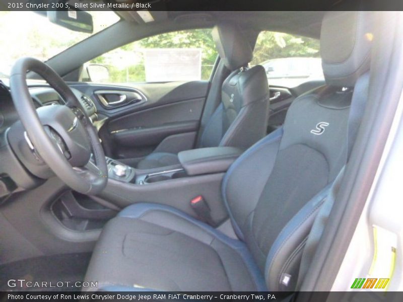 Billet Silver Metallic / Black 2015 Chrysler 200 S