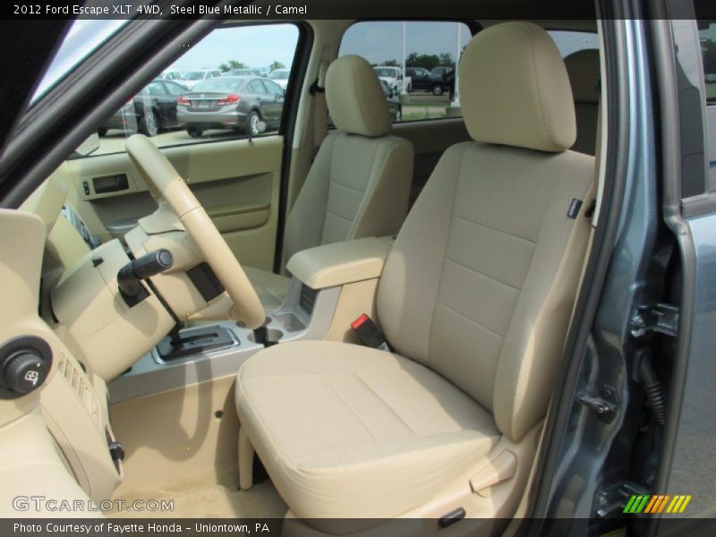 Steel Blue Metallic / Camel 2012 Ford Escape XLT 4WD