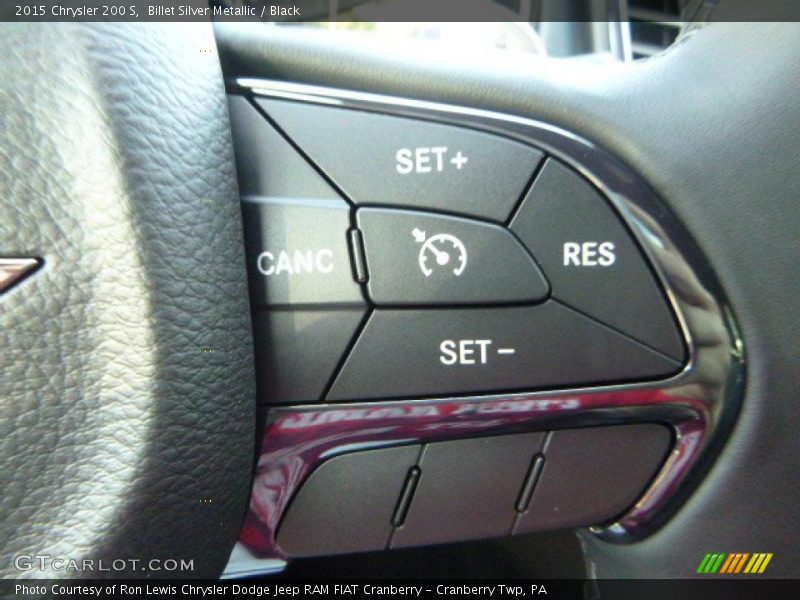 Billet Silver Metallic / Black 2015 Chrysler 200 S
