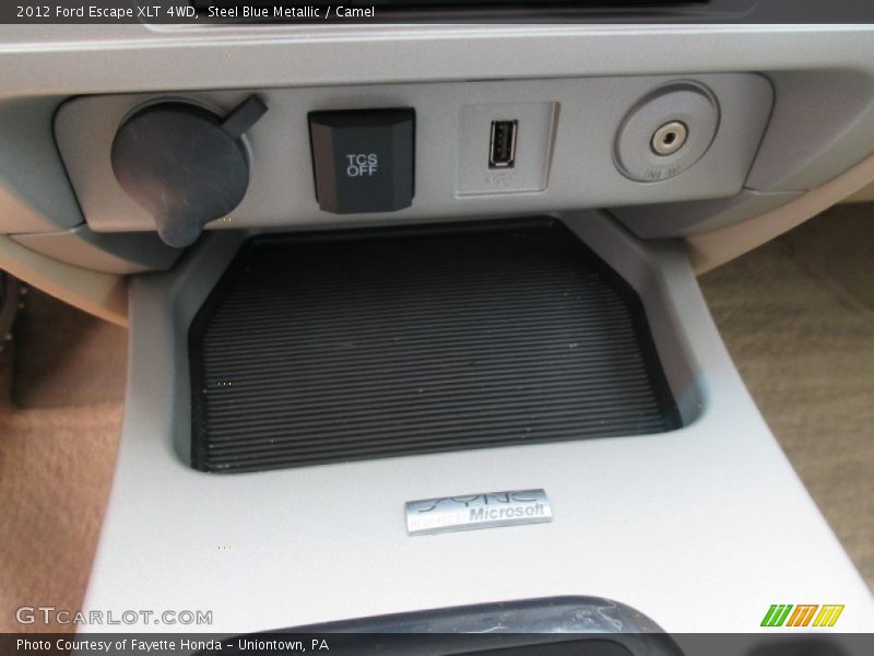 Steel Blue Metallic / Camel 2012 Ford Escape XLT 4WD