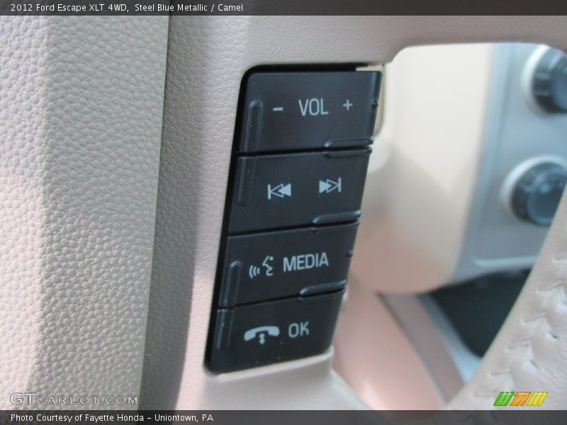 Steel Blue Metallic / Camel 2012 Ford Escape XLT 4WD