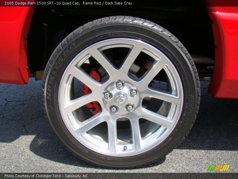 Flame Red / Dark Slate Gray 2005 Dodge Ram 1500 SRT-10 Quad Cab