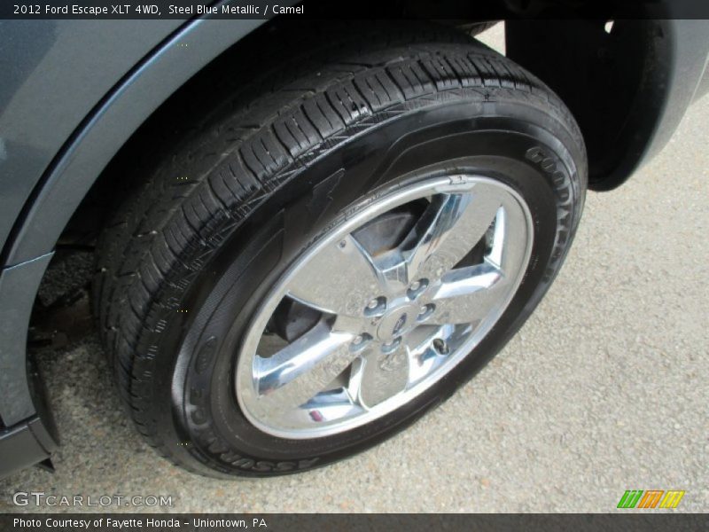 Steel Blue Metallic / Camel 2012 Ford Escape XLT 4WD