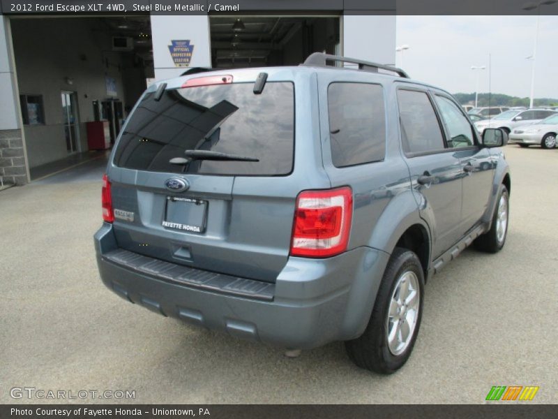 Steel Blue Metallic / Camel 2012 Ford Escape XLT 4WD