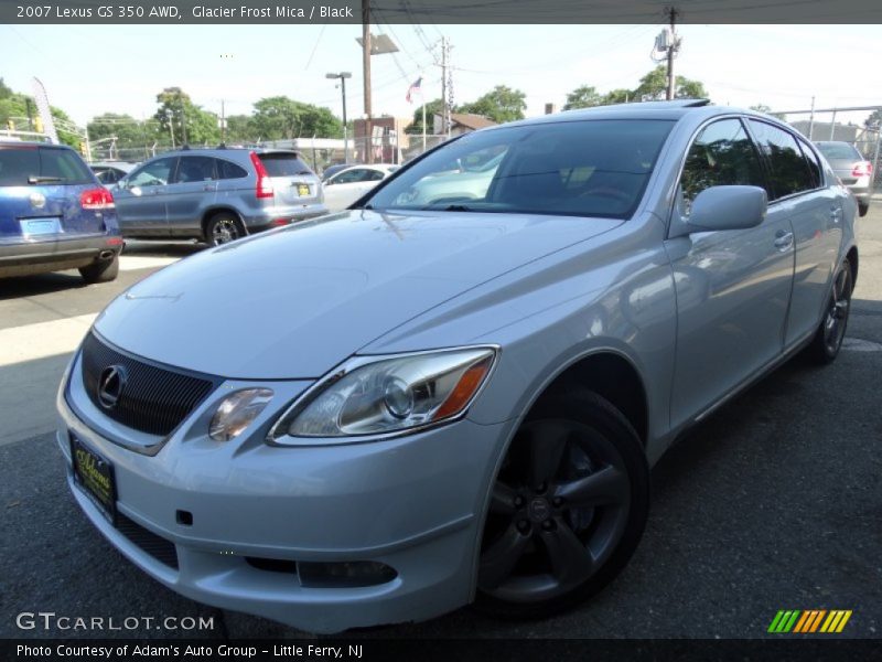 Glacier Frost Mica / Black 2007 Lexus GS 350 AWD