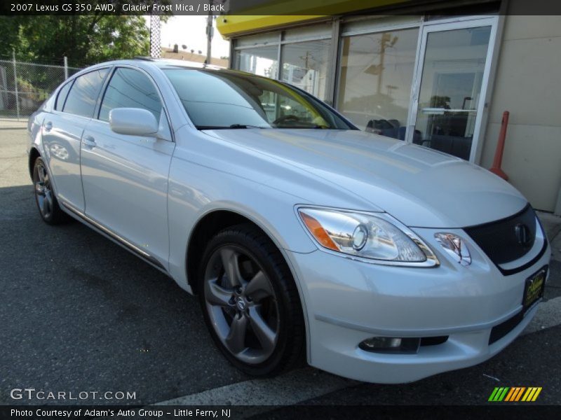 Glacier Frost Mica / Black 2007 Lexus GS 350 AWD